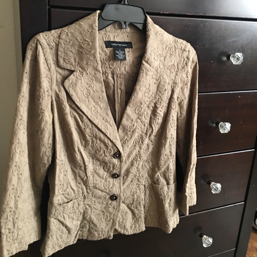 Women’s Calvin Klein Jeans Army/Olive Green Blazer